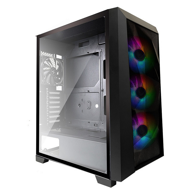 Корпус Xilence XILENT BREEZE Performance A + X712.RGB 2xUSB3.0, 3xARGB FAN 12cm, без БЖ ATX