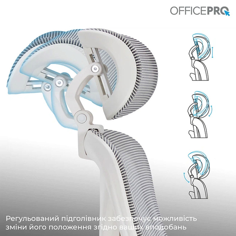 Офисное кресло Officepro Atlas OC630-W-LG-LG