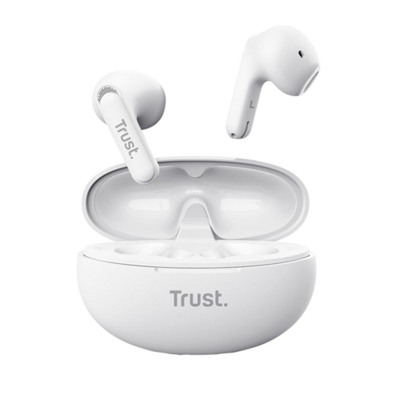 Наушники Trust Yavi Earphones BT 5.3, ENC, SBC, Mic, Белый