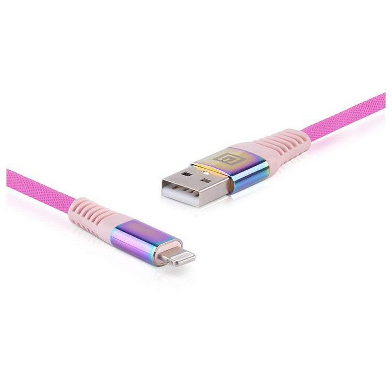 Кабель REAL-EL Rainbow USB-Lightning 1m (EL123500051)