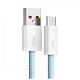Кабель Baseus Dynamic USB-USB Type-C, 20V/5A, 100W, 1м Blue (CALD000603)
