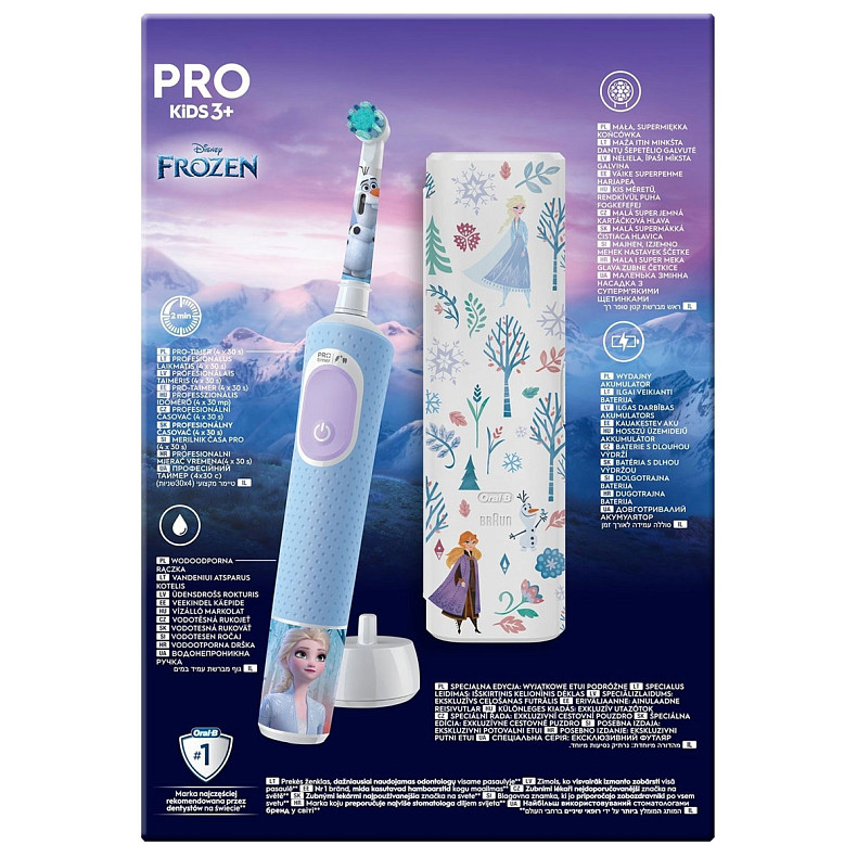 Зубная щетка BRAUN Oral-B D103.413.2KX Frozen типа 3708 (3+)