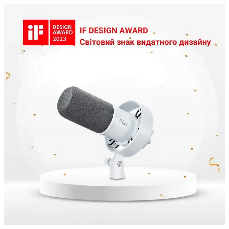 Микрофон Fifine T688W White