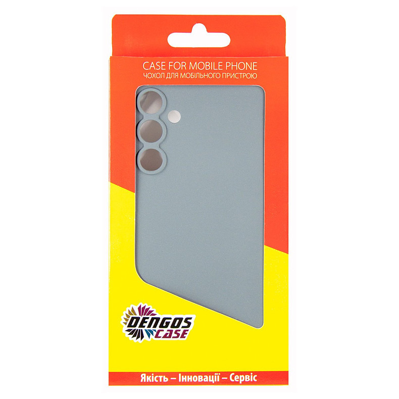 Чохол-накладка Dengos для Samsung Galaxy M35 5G SM-M356 Grey (DG-KM-101) + захисне скло