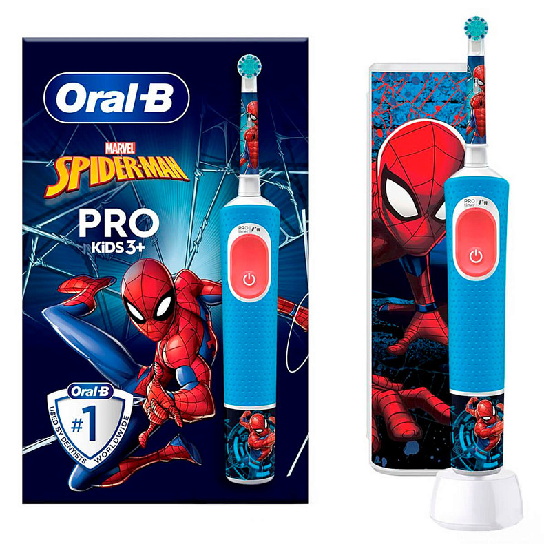 Зубная электрощетка Braun Kids Spider-Man (D103.413.2KX Spider-Man)