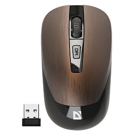 Мышь DEFENDER (52992) Wave MM-995, 4D, 800-1600dpi, BRONZE, wireless, silent