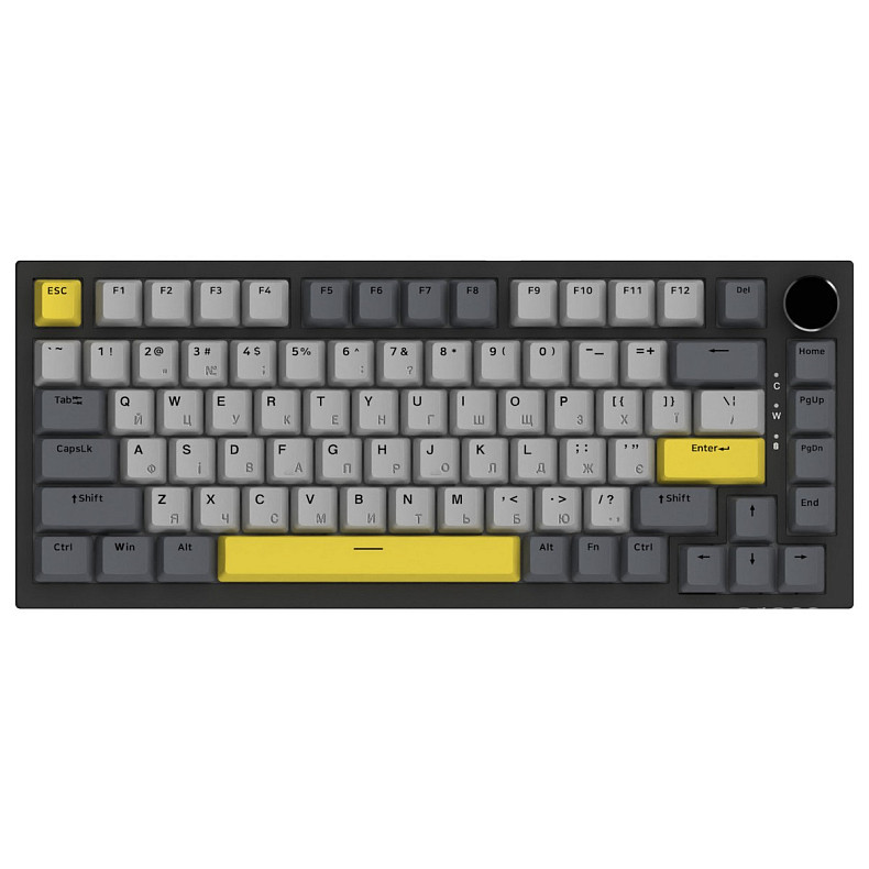 Клавіатура Ajazz AK820 Sea Salt Switch Black USB-C (AK820-SS-BGY)