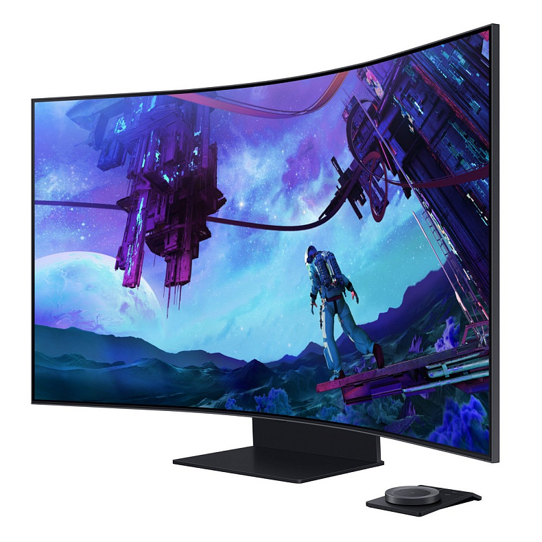 Монітор Samsung 57" Odyssey ARK 2nd Gen. G97NC HDMI, DP, USB, BT, VA, 3840x2160, 165Hz, 1ms