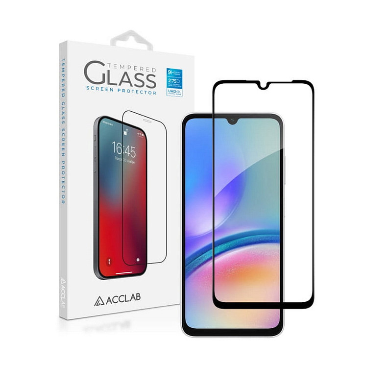Захисне скло ACCLAB Full Glue для Samsung Galaxy A05s SM-A057 Black (1283126581908)