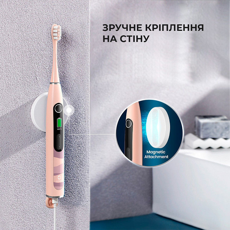 Электрическая зубная щетка Oclean X10 Pink - розовая