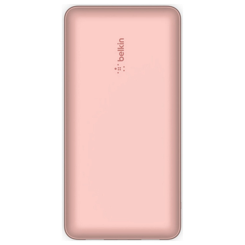 Універсальна мобільна батарея Power Bank Belkin 20000мА·год 15Вт, 2хUSB-A/USB-C, рожевий
