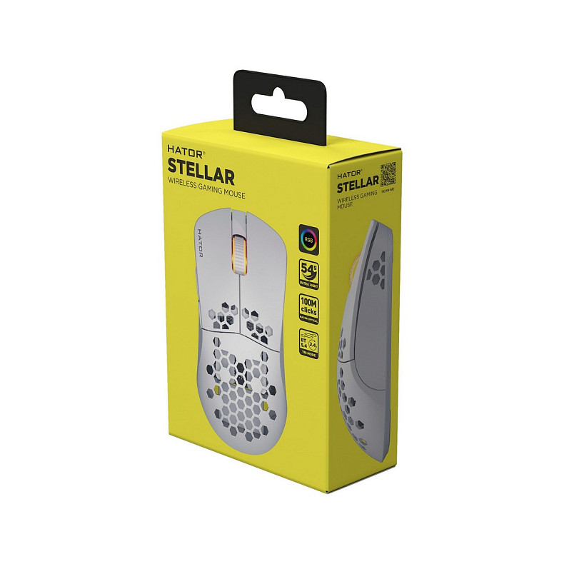 Мышь Hator Stellar Wireless White (HTM651)