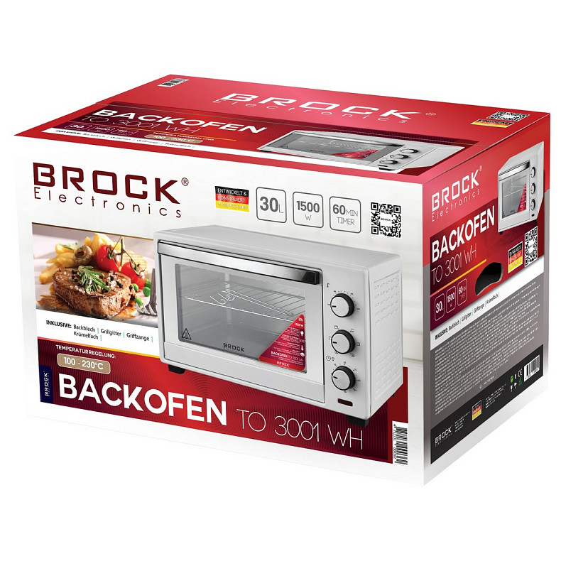 Электрическая печь BROCK TO 3001 WH