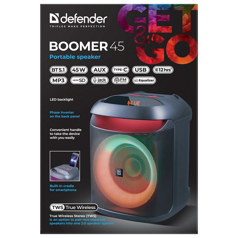 Портативна акустика Defender Boomer 45 (65245)