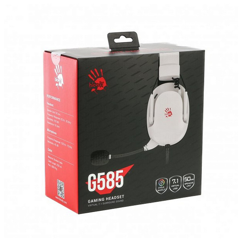 Гарнитура Bloody G585 White