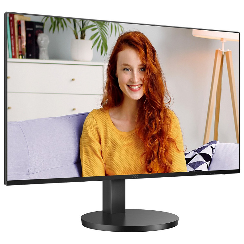 Монитор 27" AOC Q27B3CF2, QHD, IPS, 100Гц, 1 мс, HDMI, USB-C, USB-hub, HAS, колонки, черный