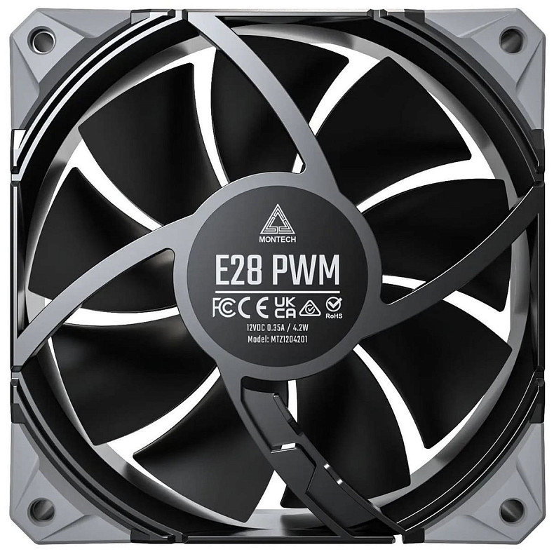 Набір із трьох вентиляторів Montech E28 120MM 3 PACK (B)