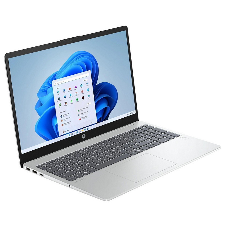 Ноутбук HP OmniBook 3 15-fn0008ua 15.6" FHD IPS AG, AMD AI 5 340, 16GB, F1TB, UMA, Win11, сріблястий