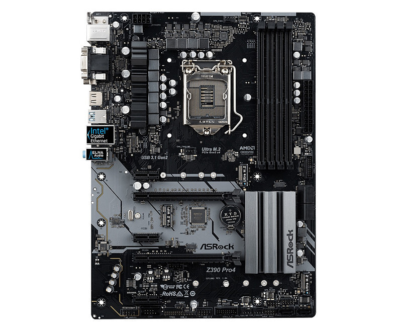 Материнская плата ASRock Z390 Pro4 Socket 1151