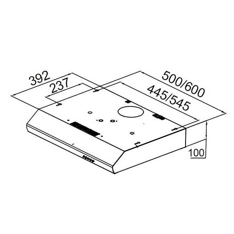 Витяжка PYRAMIDA UX 50 WH