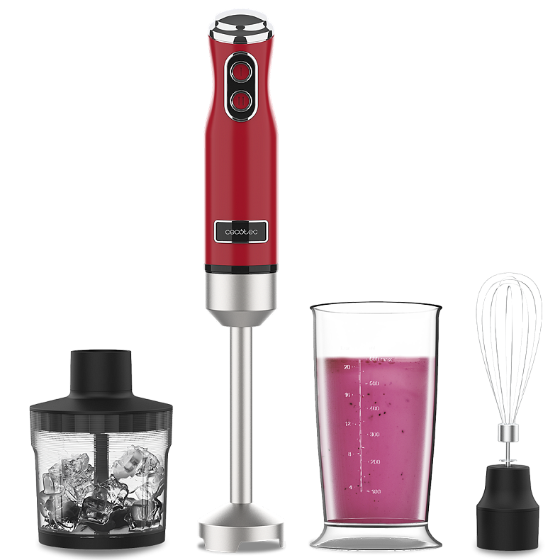 Блендер CECOTEC Power Retro 1200MAX Cream&Crush Red