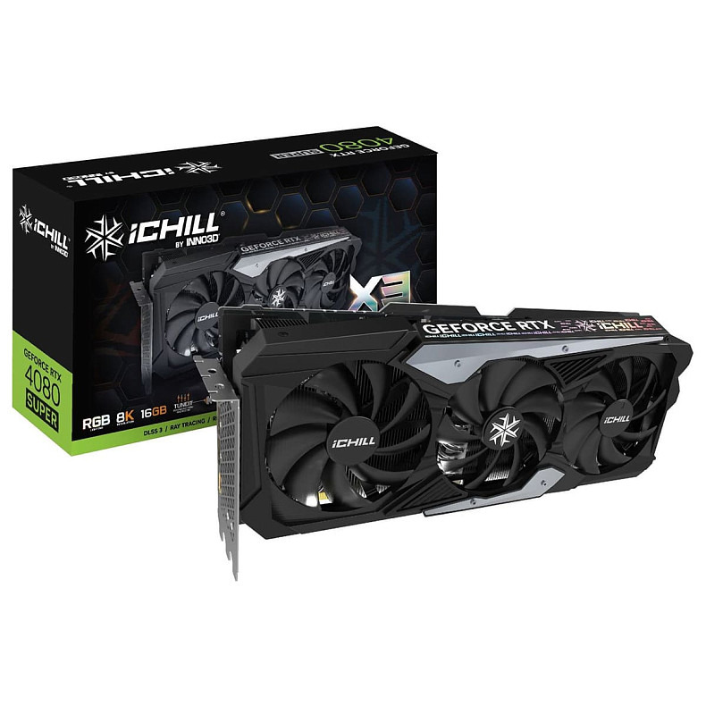 Видеокарта INNO3D GeForce RTX 4080 Super 16GB GDDR6X iChill X3