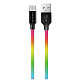 Кабель ColorWay USB-microUSB, 2.4А, 1м, Multicolor (CW-CBUM017-MC)