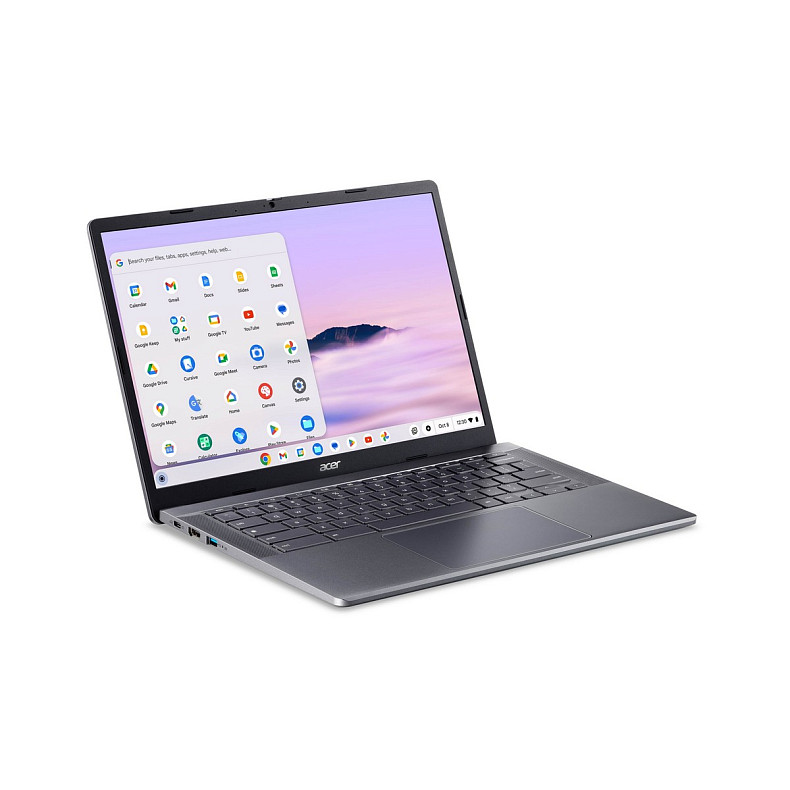 Ноутбук Acer Chromebook Plus CB514-3H 14" WUXGA IPS, AMD R3-7320C, 8GB, F512GB, UMA, ChromeOS, серый