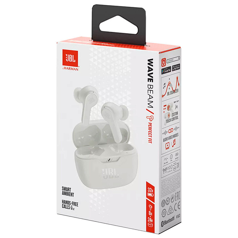 Наушники JBL Wave Beam White (JBLWBEAMWHT)