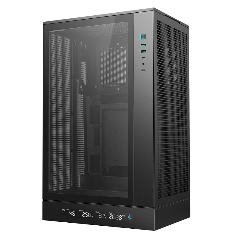Корпус DeepCool CH270 Digital Black (R-CH270-BKNDM0-G-1) без БП
