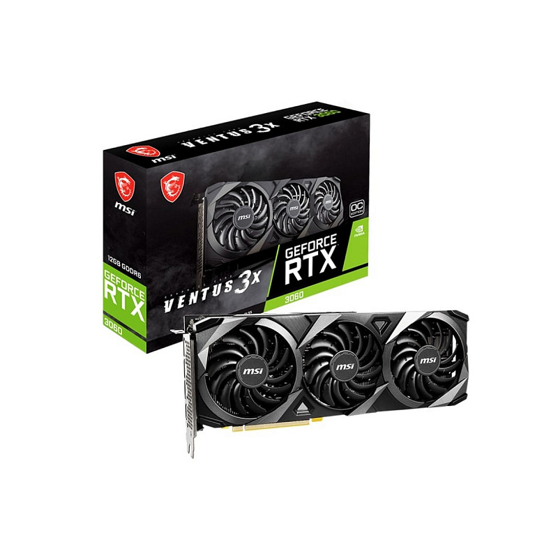 Видеокарта MSI GeForce RTX 3060 12GB GDDR6 VENTUS 3X OC