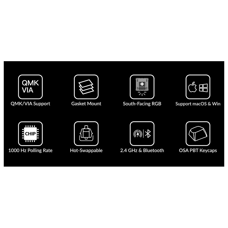 Бездротова клавіатура Keychron V1 Max 84Key (V1MD1_KEYCHRON)