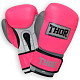 Перчатки боксерские THOR TYPHOON 12oz /Кожа /розово-бело-серые