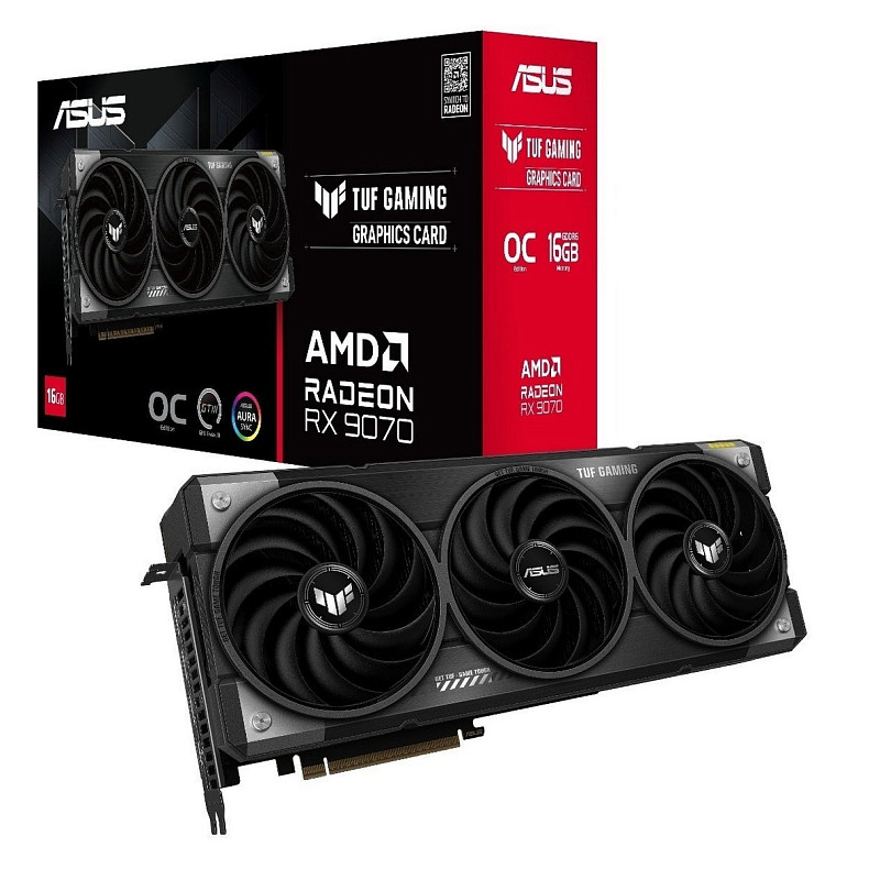 Відеокарта Asus TUF Gaming OC Radeon RX 9070 16GB GDDR6 (TUF-RX9070-O16G-GAMING)