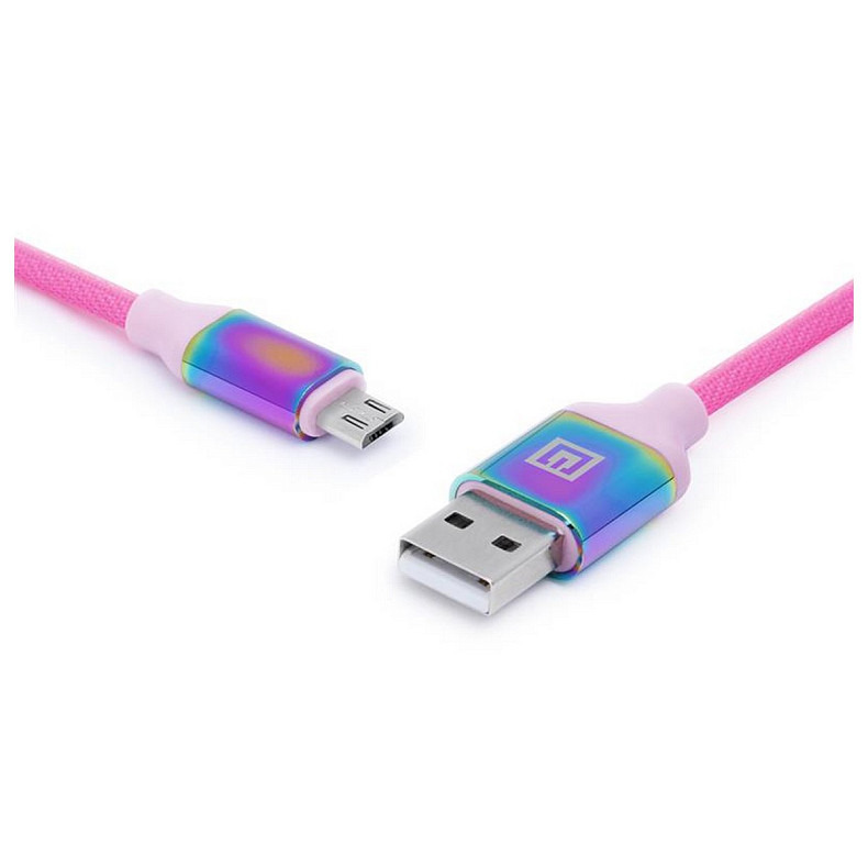 Кабель REAL-EL Premium Rainbow USB-microUSB 1m (EL123500052)