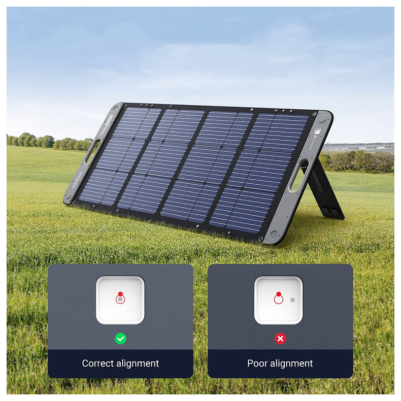 Солнечная панель Ugreen 100W Solar Panel SC100 IP67 MPPT XT60+MC4