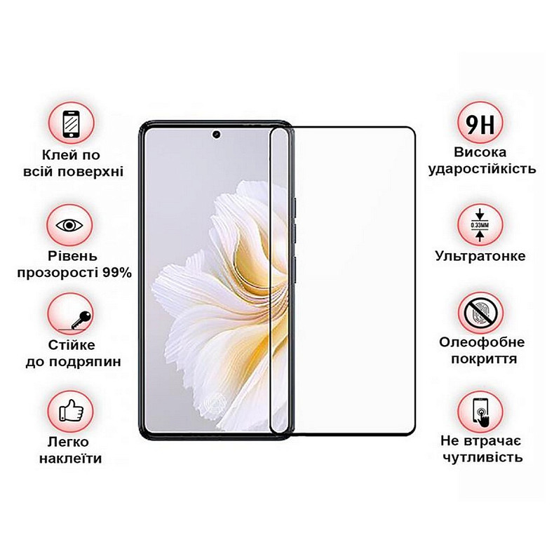 Захисне скло BeCover для Tecno Camon 20 Pro (CK7n) Black (709745)