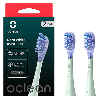 Насадка Oclean Ultra White Brush Head 2psc UW01 G02 Green