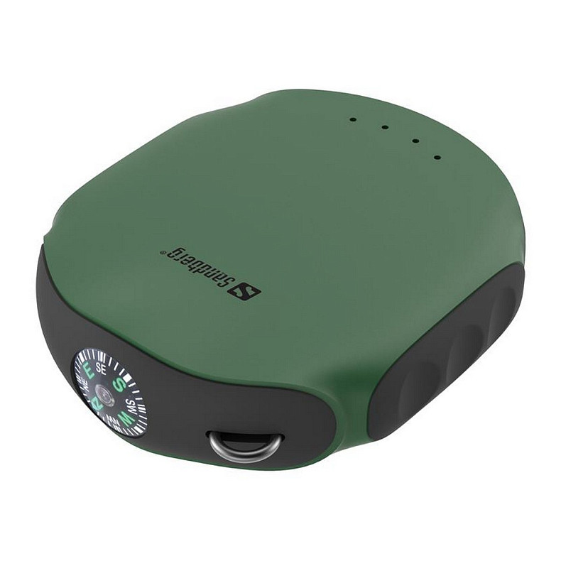 УМБ Sandberg Survivor 10000mAh, 2xUSB, IPX6, мини-компас и фонарик