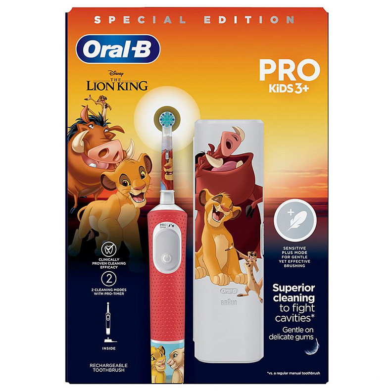 Зубна щітка Braun Oral-B D103.413.2KX Lion King