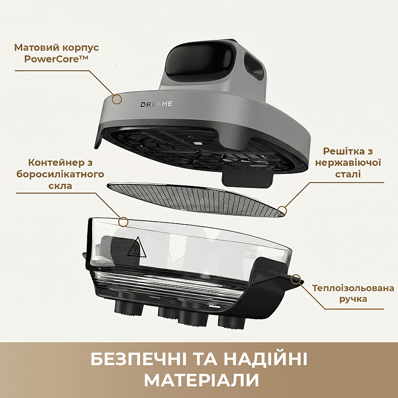 Мультипечь DREAME Tasti PT60 4.5L+2.5L Starlight Gray