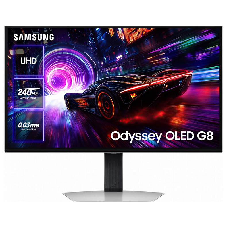 Монитор Samsung 27" Odyssey G81SF HDMI, DP, USB, USB-C, MM, IPS, 3840x2160, 240Hz, 0,03ms