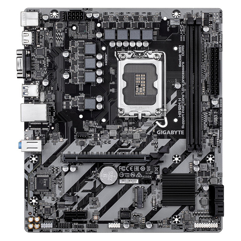 Материнская плата GIGABYTE H810M H1851 H810 2xDDR5 M.2 HDMI D-Sub mATX