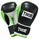 Перчатки боксерские THOR TYPHOON 10oz /PU /черно-зелено-белые