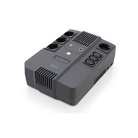 ДБЖ DIGITUS All-in-One, 800VA/480W, LED, 4xSchuko/3xC13, RJ45, USB