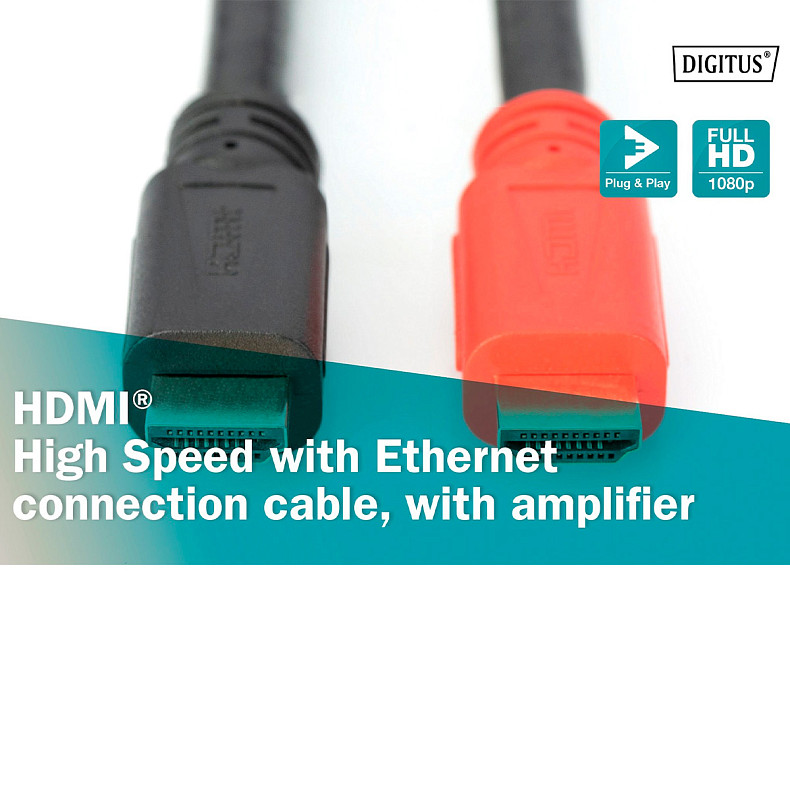 Кабель HDMI 10M AK-330118-100-S DIGITUS by ASSMANN