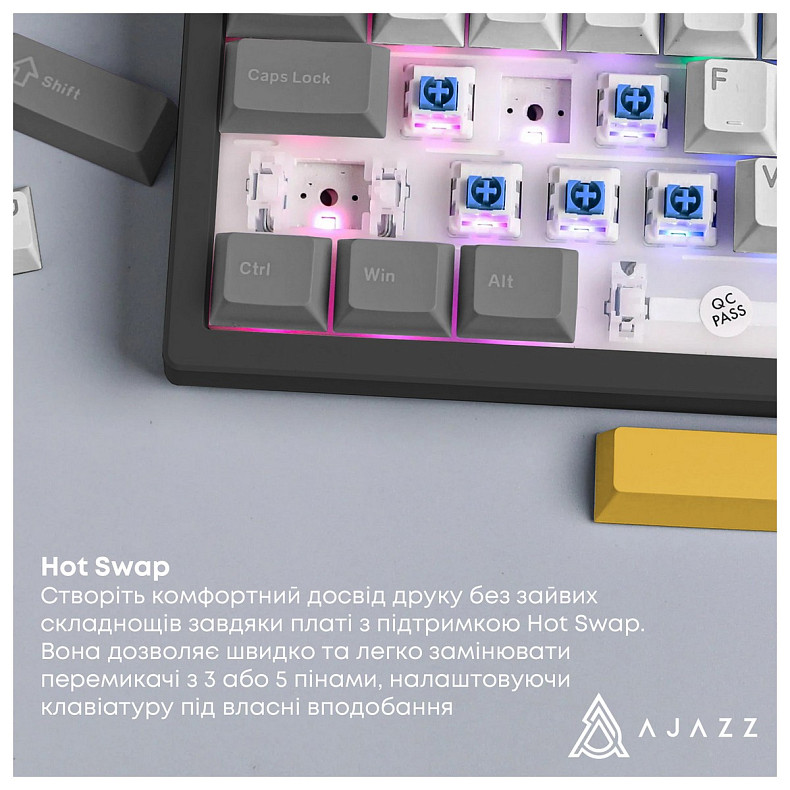 Клавіатура Ajazz AK980 V2 Gift Switch V2 Black (AK980-V2-G-BGY)