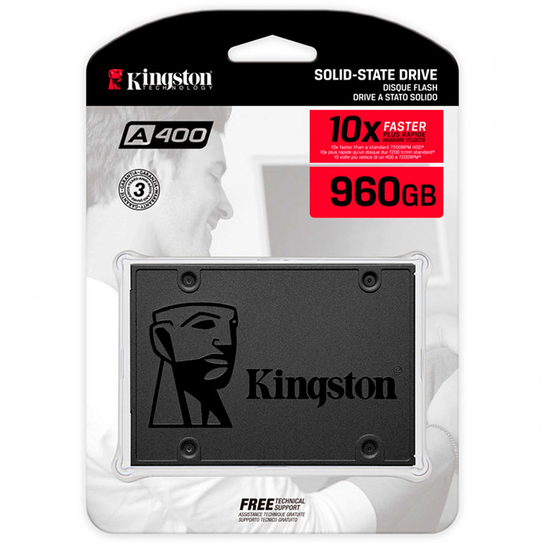 SSD диск Kingston SSDNow A400 960GB 2.5" SATAIII TLC (SA400S37/960G)