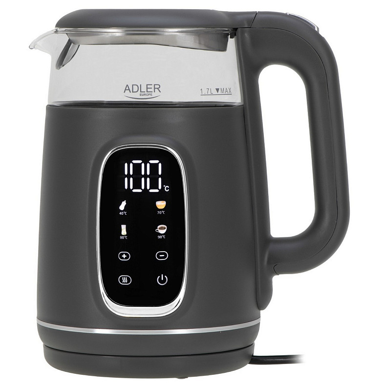 Электрочайник Adler AD 1305 grey