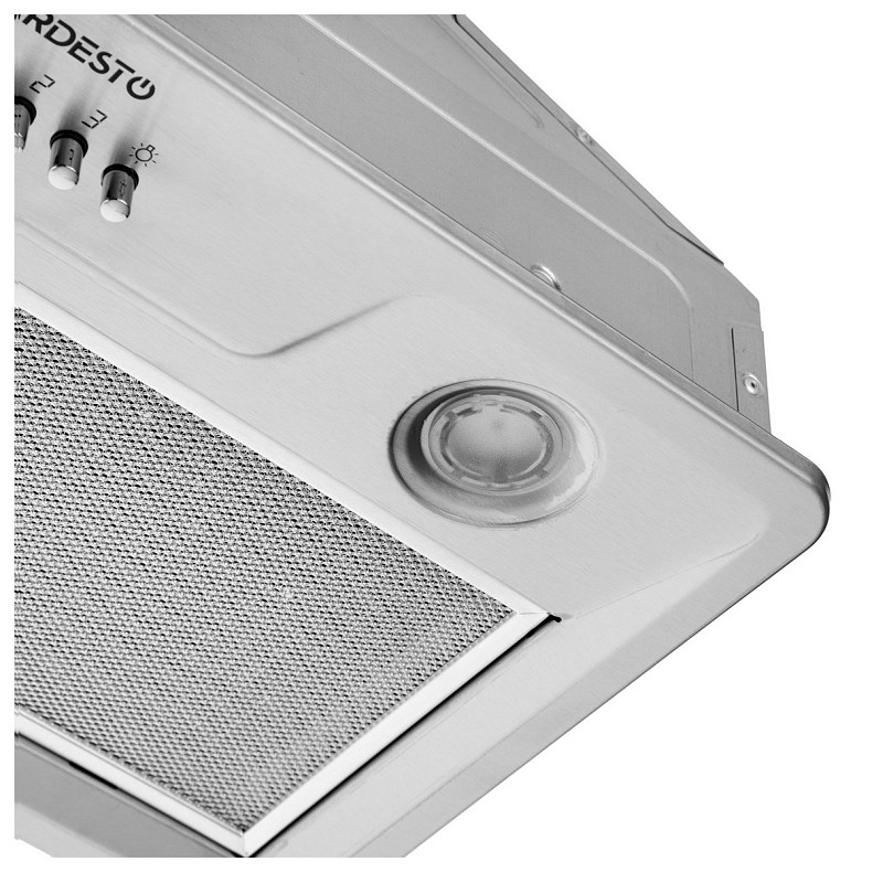 Витяжка Ardesto вбудована, 52см, 450м3ч, метал, 2х1Вт LED, кнопкове, нерж